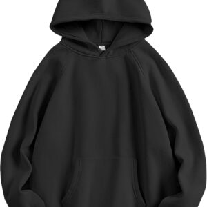ANRABESS Women Hoodies Oversized Fleece Long Sleeve Comfy Casual Basic Pullover Sweatshirts 2025 Fall Outfits Y2K Clothes
