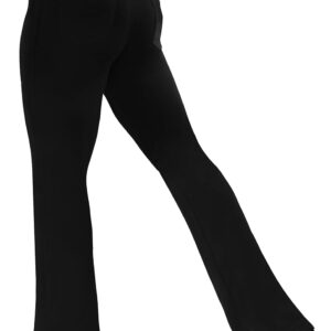 VOOVEEYA Women’s Bootcut Leggings – Bootleg Yoga Pants Flare with 4 Pockets,Tummy Control High Waisted Casual Dress Pants