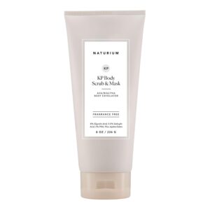 Naturium KP Body Scrub & Mask for Keratosis Pilaris, Bump Eraser Shower Scrub & Exfoliator for Skin, 8 oz