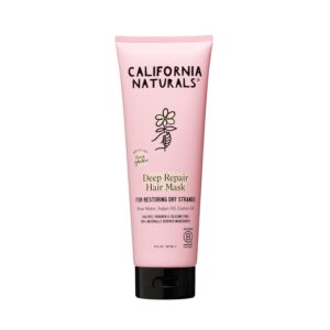 California Naturals Deep Repair Hair Mask, Paraben and Sulfate Free, Deep Conditioner for Dry, Damaged Hair, Vegan, Hydrating and Conditioning, For Curly, Frizzy, All Hair Types, 12 fl oz