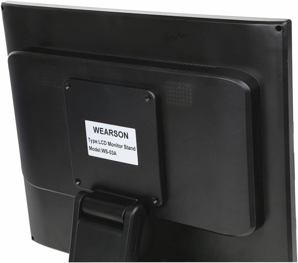 WEARSON WS-03A Adjustable LCD TV Stand Folding Metal Monitor Desk Stand With VESA Hole 75x75mm&100x100mm - Image 7
