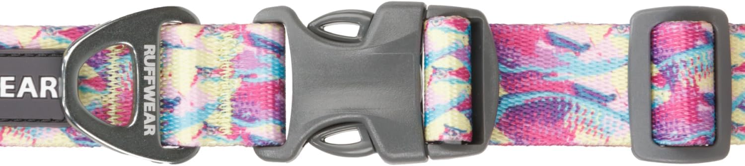 Ruffwear, Front Range Dog Collar, Adjustable Tubelok Webbing, Lightweight, Side Release Buckle, Aluminum V-Ring, Durable for Everyday Use, Reef Fish, 11"-14" - Image 2