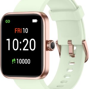 LIVIKEY Smart Watch, Fitness Tracker with Heart Rate Monitor, Blood Oxygen, Sleep Tracking, 41mm Smartwatch Waterproof with Pedometer for Women Men Watch Compatible with Android iOS Phones