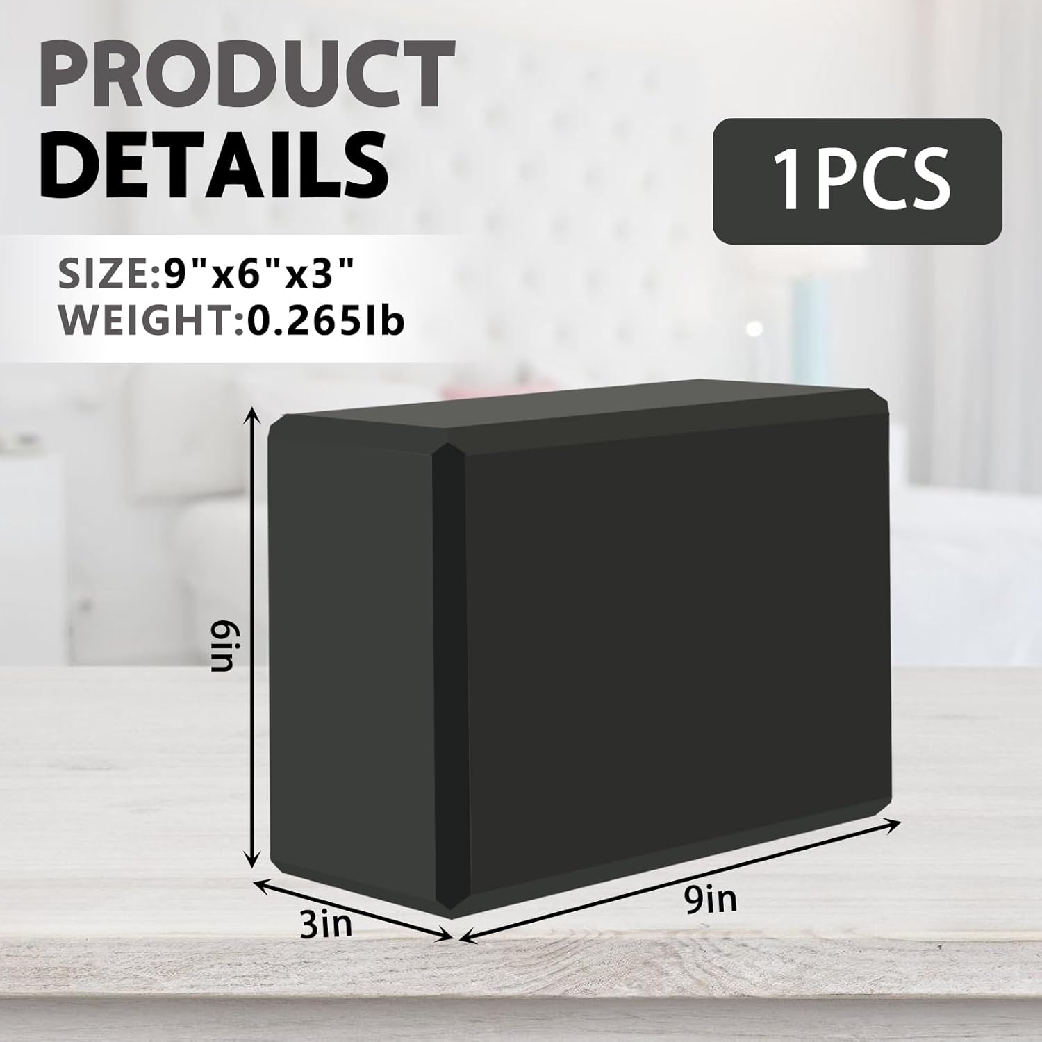 9"x6"x3" Yoga Blocks, Soft Non-Slip Surface Premium Foam Blocks, Supportive, Lightweight, Odor Resistant, Yoga Accessories for Pilates Meditation General Fitness Stretching Toning - Image 2