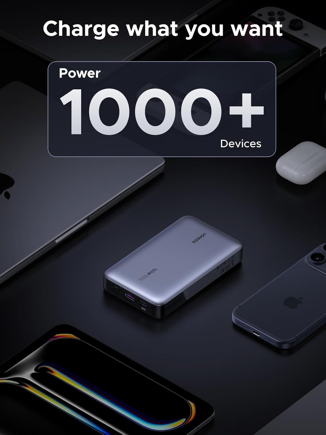 UGREEN 20000mAh 100W Power Bank, Nexode Portable Charger USB C 3-Port PD Fast Charging Battery Pack Digital Display for iPhone 17/16, MacBook, iPad, Galaxy S26 Ultra, Steam Deck, Dell XPS and More - Image 8