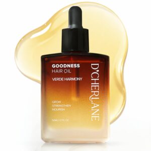 D’Cherlane Hair Growth Oil – Scalp Treatment with Rosemary, Argan, Coconut & Castor Oil Organic | Lightweight, Non-Greasy Formula for Fuller, Thicker, Stronger Strands | Gifts for Women