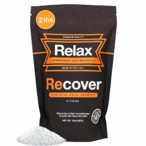 Relax Spa & Bath, Epsom & Dead Sea Salts, Aromatherapy Bath Salts for Hot Tub, Bath, or Spa, Infused with Magnesium, Recover Athletic Soak Therapy