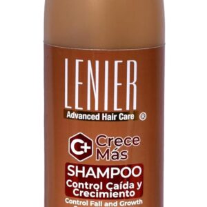 Lenier Shampoo Crece Más – Promotes Hair Growth & Control Fall | With Coconut Oil, Rosemary & Ginger | Clean & Refreshing | Sulfate-Free, Salt-Free, Paraben-Free 17 oz