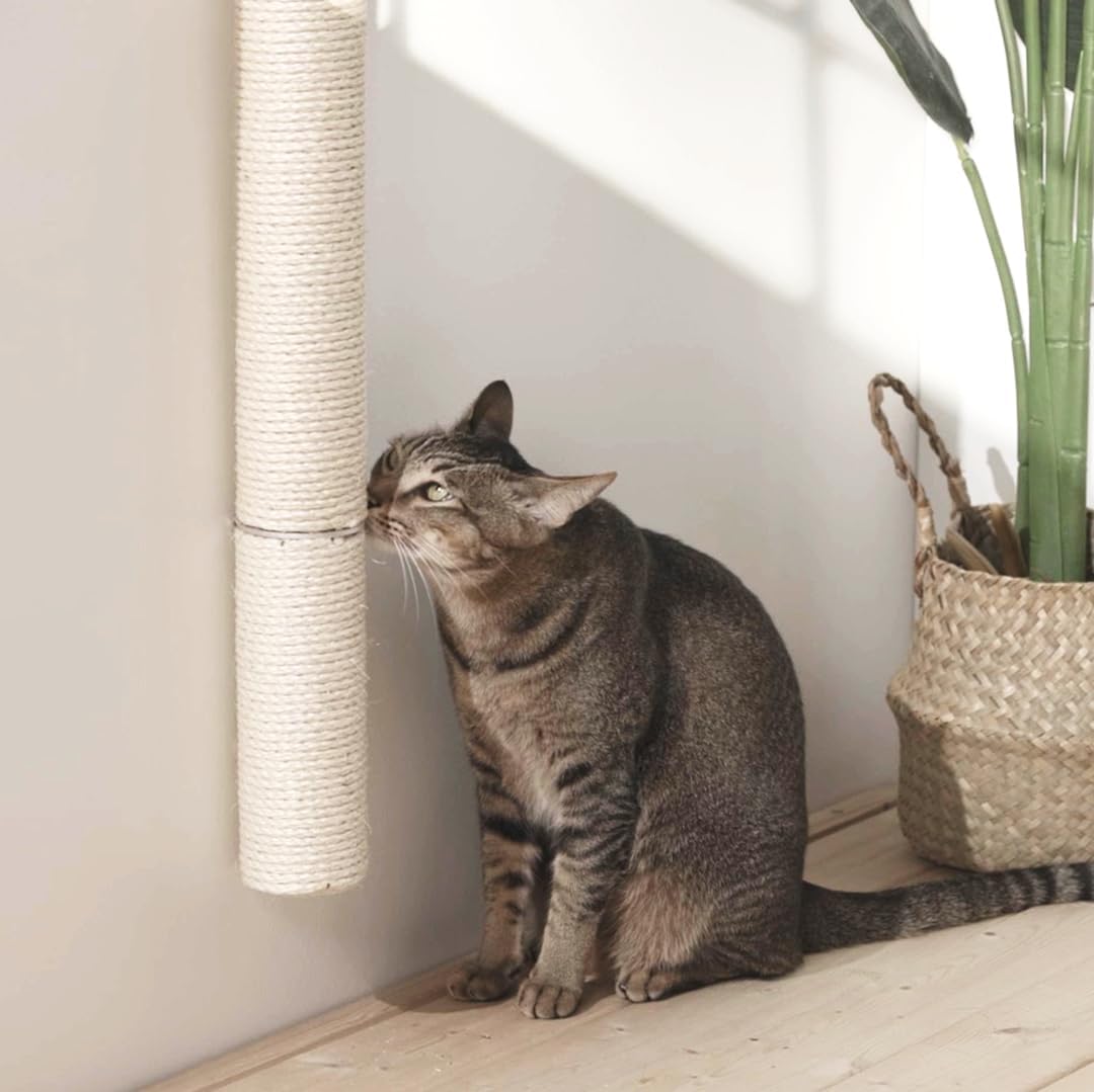 xympo 34" Wall Mounted Cat Scratcher, Sisal Scratching Post - Image 8
