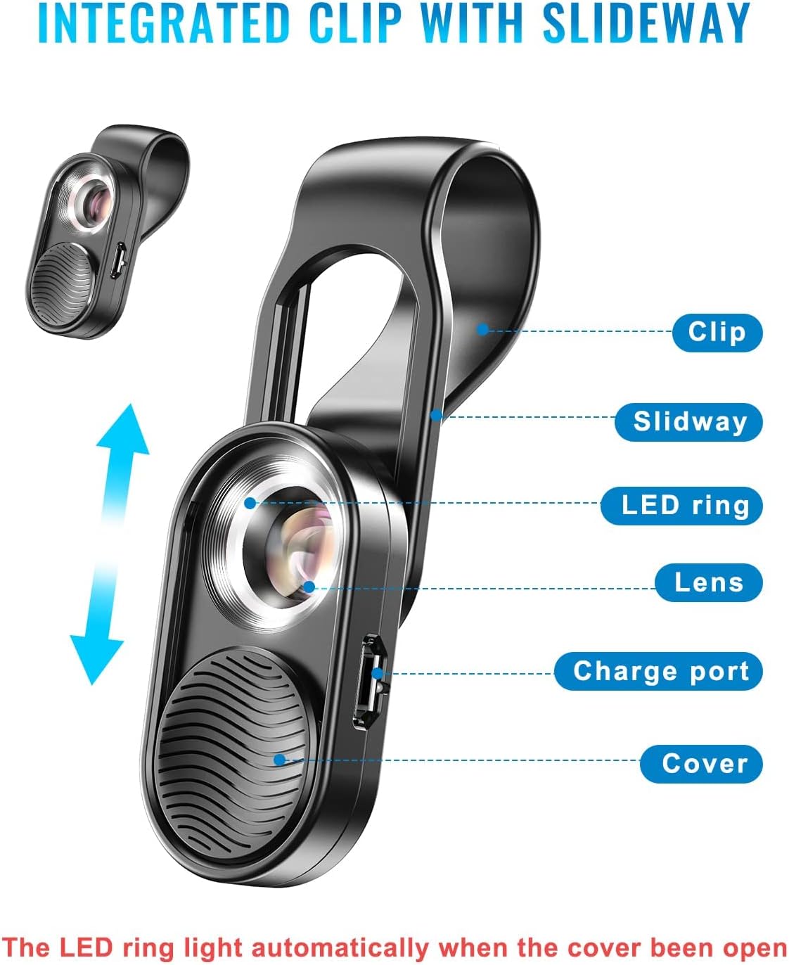 APEXEL Nano Zoom 100x Phone Micro Lens with LED Light for Smartphone - Pocket Microscope & Camera Lens Attachment - Image 7