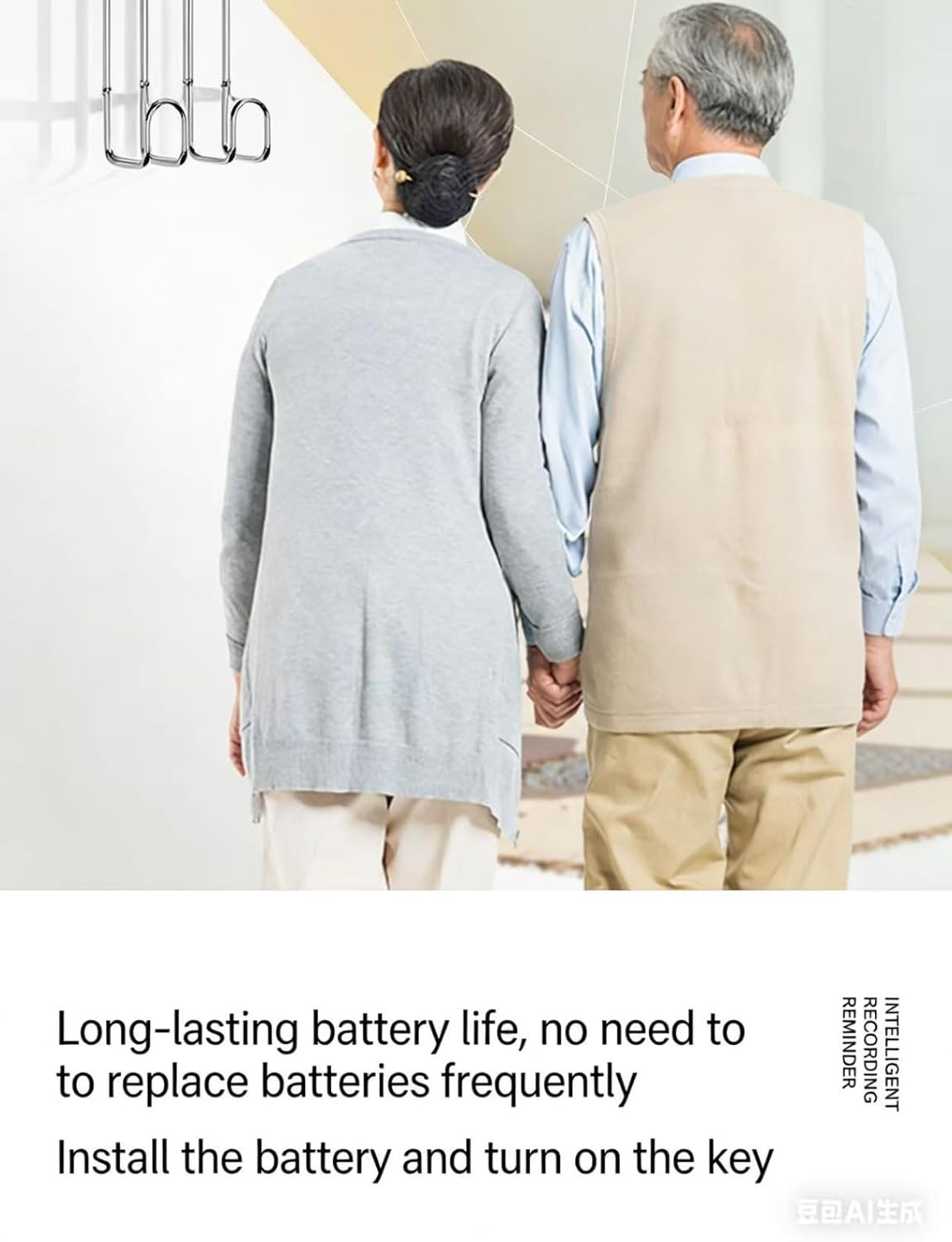 Outward Reminder Device, smart Voice Home Reminder Device/Infrared Sensing Recording Key Reminder Device/Elderly Anti Forgetting Key Induction Hook - Image 9