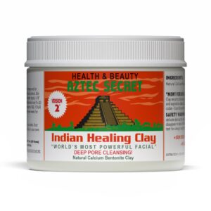 Aztec Secret – Indian Healing Clay 10oz Jar – Deep Pore Cleansing Facial & Body Mask – The Original 100% Natural Calcium Bentonite Clay