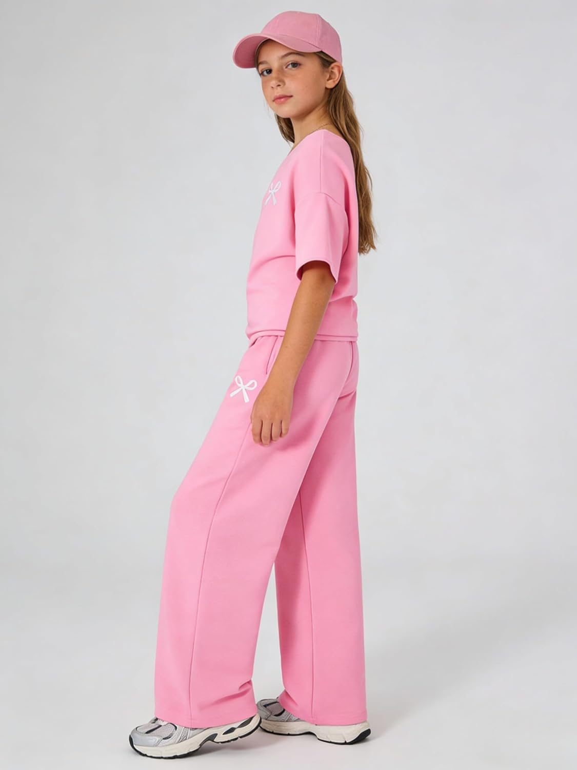 Teen Girls Clothes Off the Shoulder Top and Wide Leg Pants Matching Outfit Set with Pockets Size 7-16 - Image 5