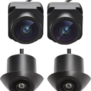 BY-J BY-J 360-Degree Panoramic Camera System for Android 3D 720P Excellent Night Vision Parking Assist Kit with Mounting Accessories and Video Cables (360 Camera-720P)