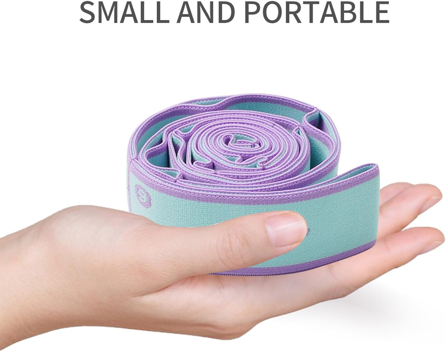9 Loops Elastic Yoga Strap - Adjustable Stretching Band for Physical Therapy, Dance, Pilates & Gymnastics, Multi-Loop Exercise Band for Flexibility, Home Workout - Image 6
