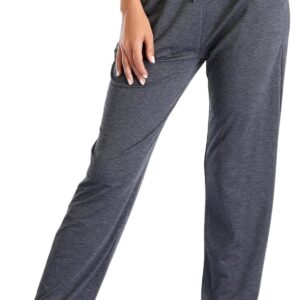 Envlon Women’s Yoga Pants with Pockets Comfy Stretch Loose Wide Leg Casual Pants Breathable Running Workout Lounge Pants