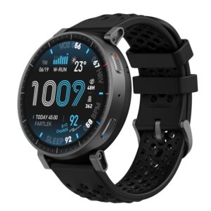 Amazfit Active Max Smart Watch 1.5″ AMOLED Display, 25-Day Battery, Offline Maps, GPS, 4GB Storage, 170+ Sport Modes, 5 ATM Water Resistant, Heart Rate & Sleep Fitness Tracker for Android & iPhone