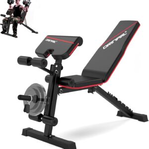 Weight Bench Press, Strength Training Adjustable Workout Benches for Full Body, Gym Benches for Incline Decline Exercise