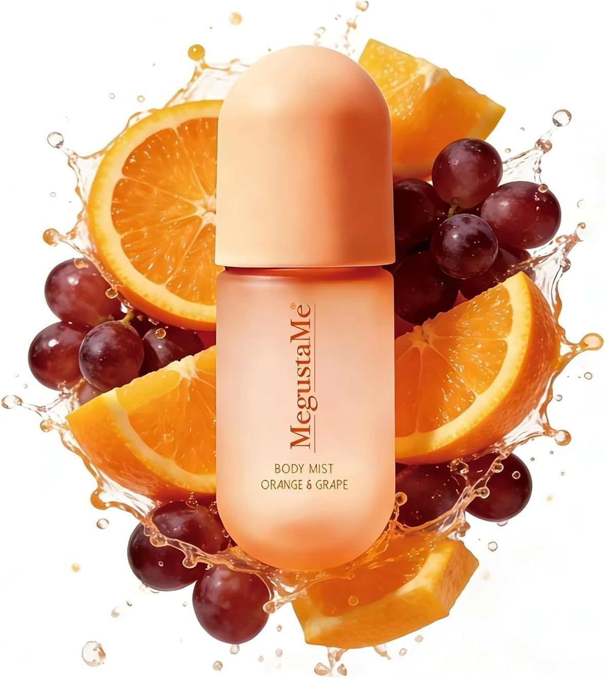 Orange & Grape Body Spray for Women, Long Lasting Citrus Fruits Perfume Mist, Paraben Free Phthalate Free, Lightweight Non-Sticky Gentle Skin Safe Daily Fragrance, Travel Size 3.38 fl oz