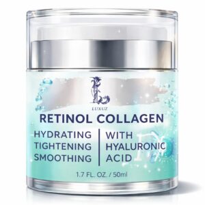 Retinol Firming Face & Neck Cream with Collagen and Hyaluronic Acid – Anti-Aging Moisturizer for Wrinkles, Lifting & Hydration for Men & Women, 1.7 Fl Oz