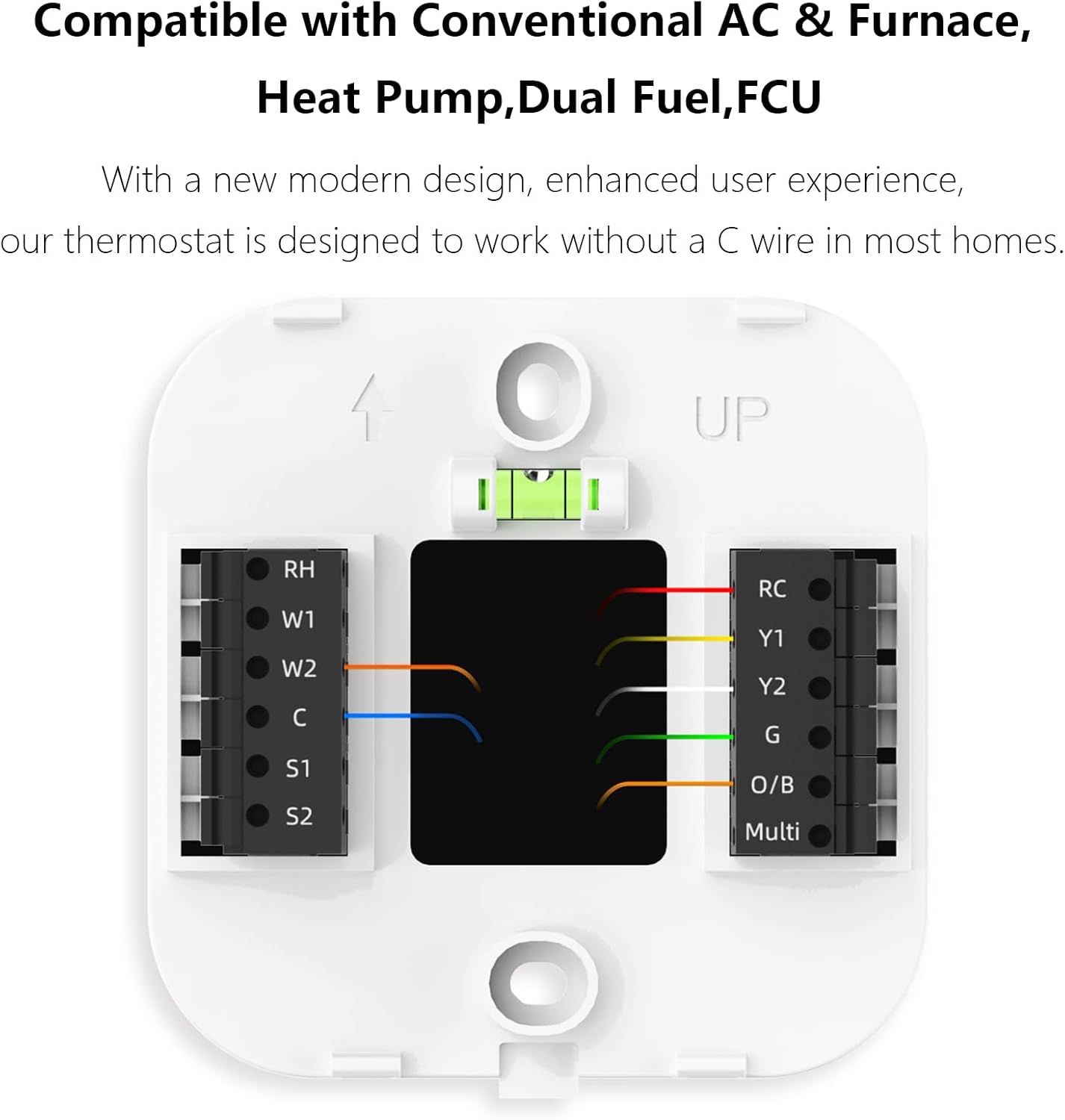 Smart Thermostat for House, Enhanced Programmable WiFi Thermostat, Saving Thermostat-Up to 4 Heat/2 Cool, Easy DIY Install - Image 2