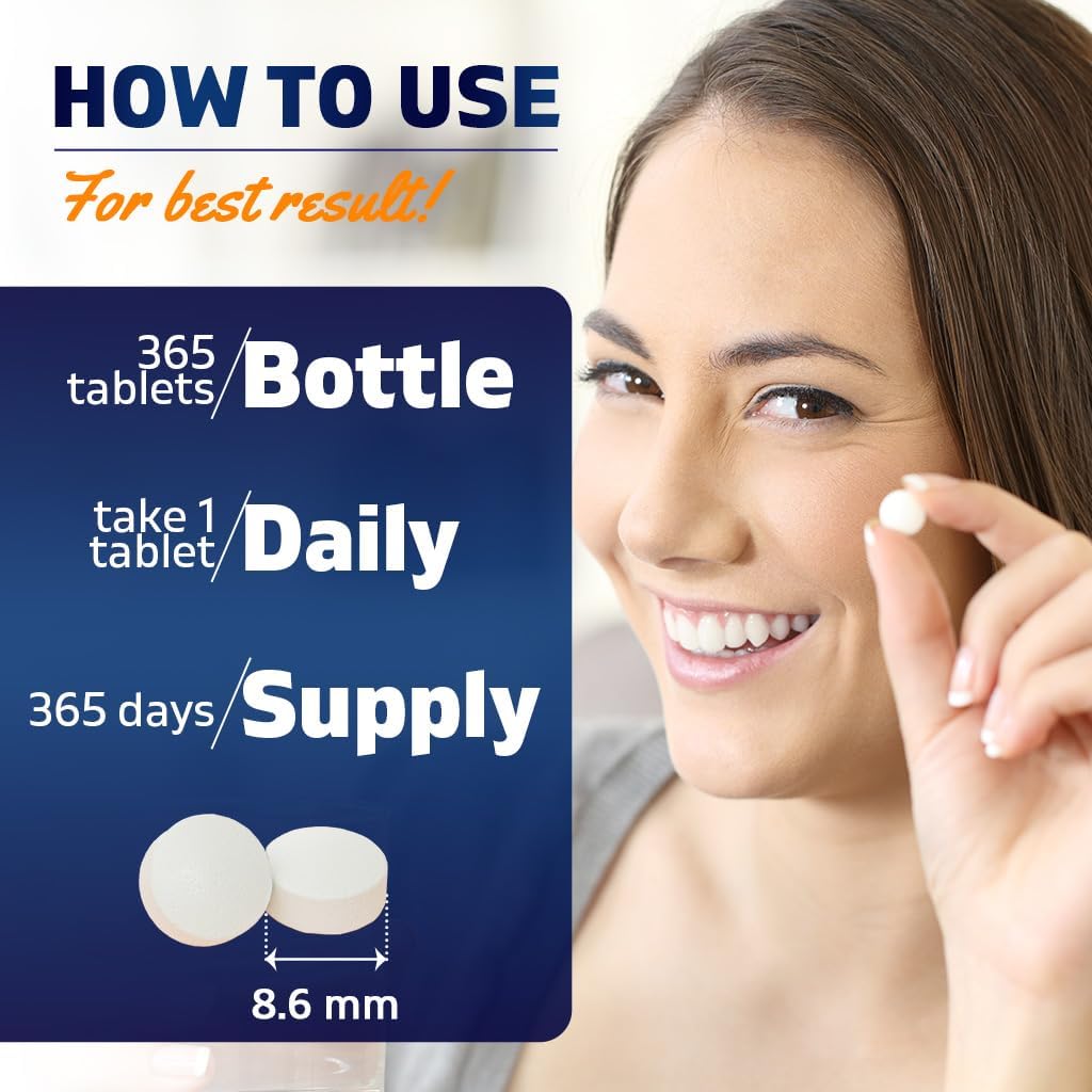 Vitamatic Biotin 10,000 mcg (10 mg) for Stronger Hair, Skin & Nails - 365 Vegan Tablets- Also Called Vitamin B7 - Image 5