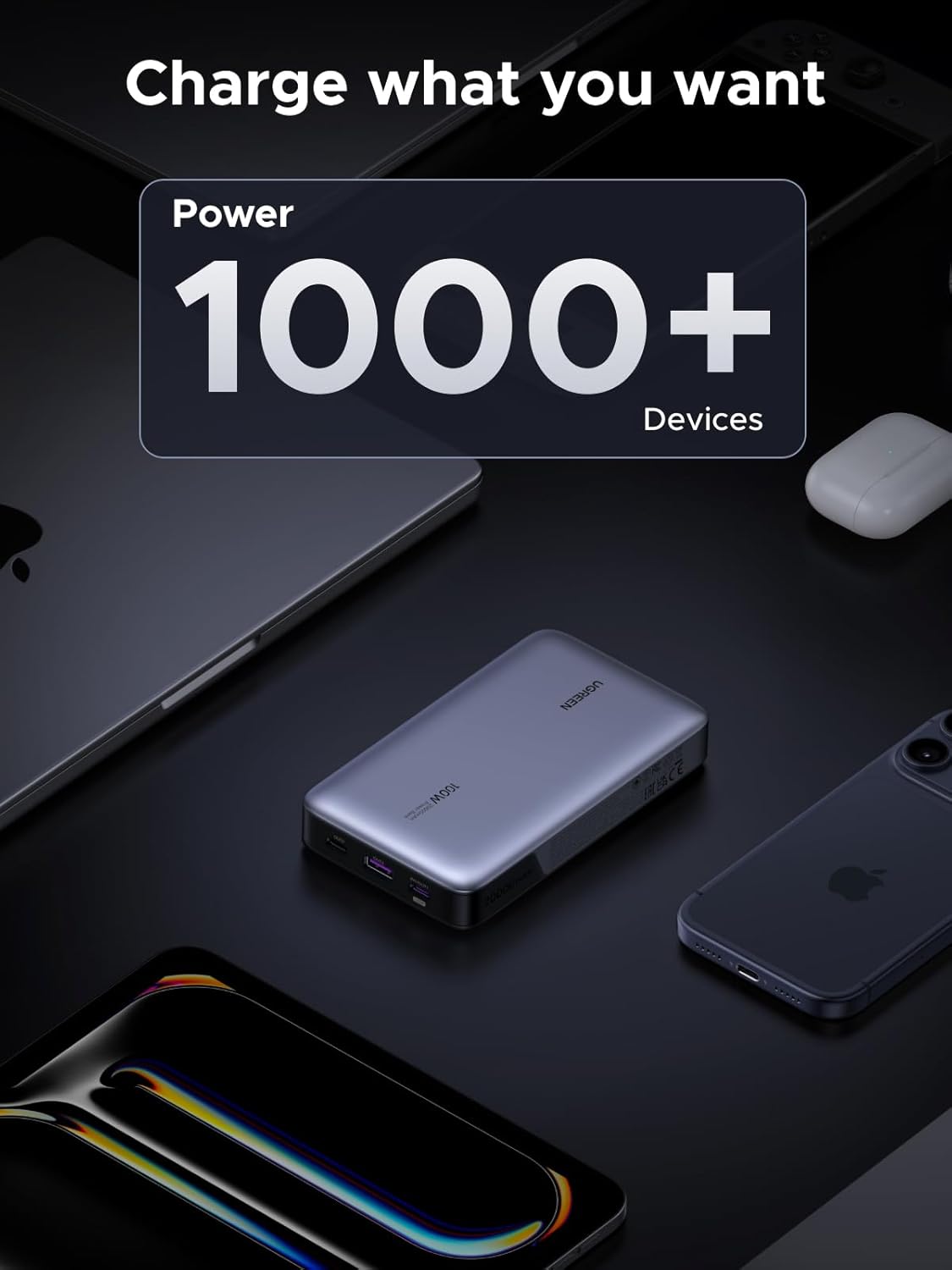 UGREEN 20000mAh 100W Power Bank, Nexode Portable Charger USB C 3-Port PD Fast Charging Battery Pack Digital Display for iPhone 17/16, MacBook, iPad, Galaxy S26 Ultra, Steam Deck, Dell XPS and More - Image 9