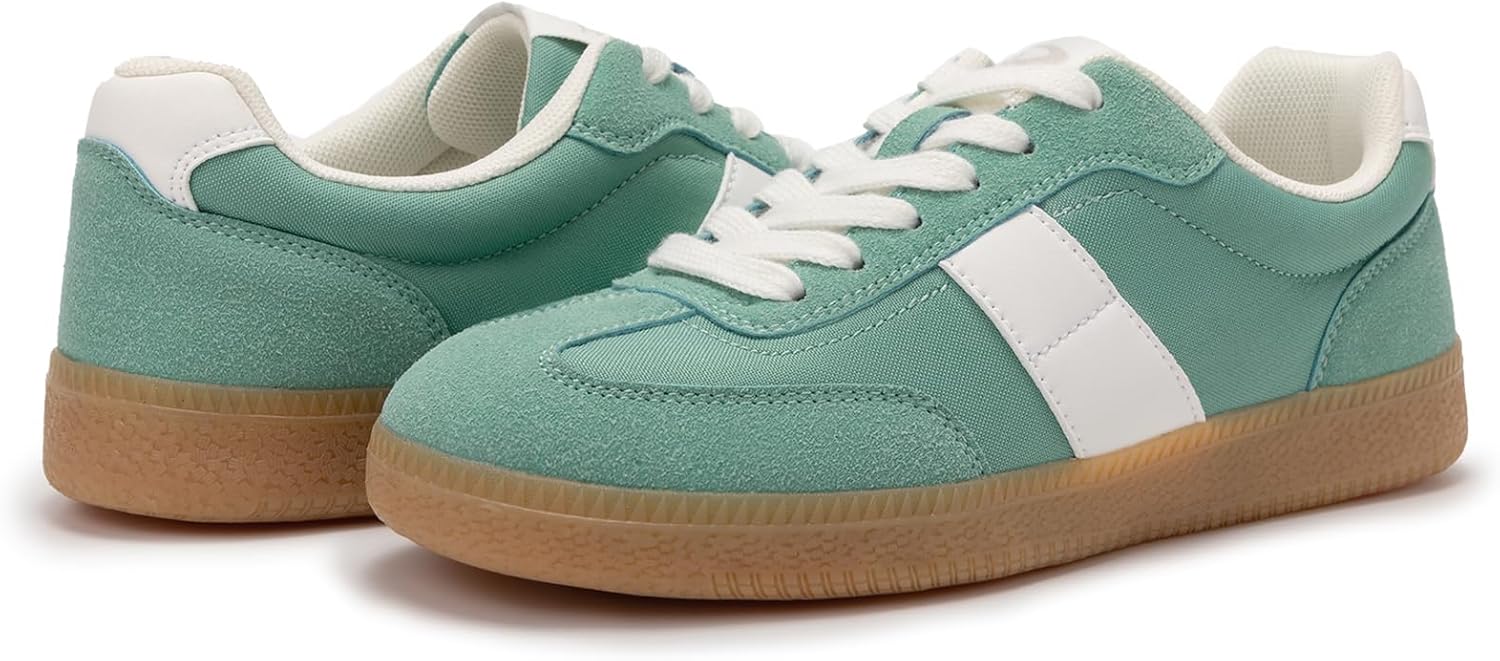 Rihero Women's Fashion Sneakers Comfortable Walking Shoes Casual Lace-Up Non Slip Sneakers - Image 6