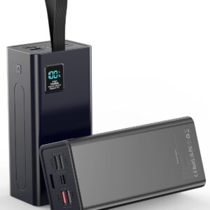 LOHAO Portable Charger Power Bank, PD 30w & QC 3.0 Fast Charging Battery Pack, 70000mah Powerbank 5 Outputs 2 Inputs Compatible with iPhone 17/16/15/14/13/12 and More