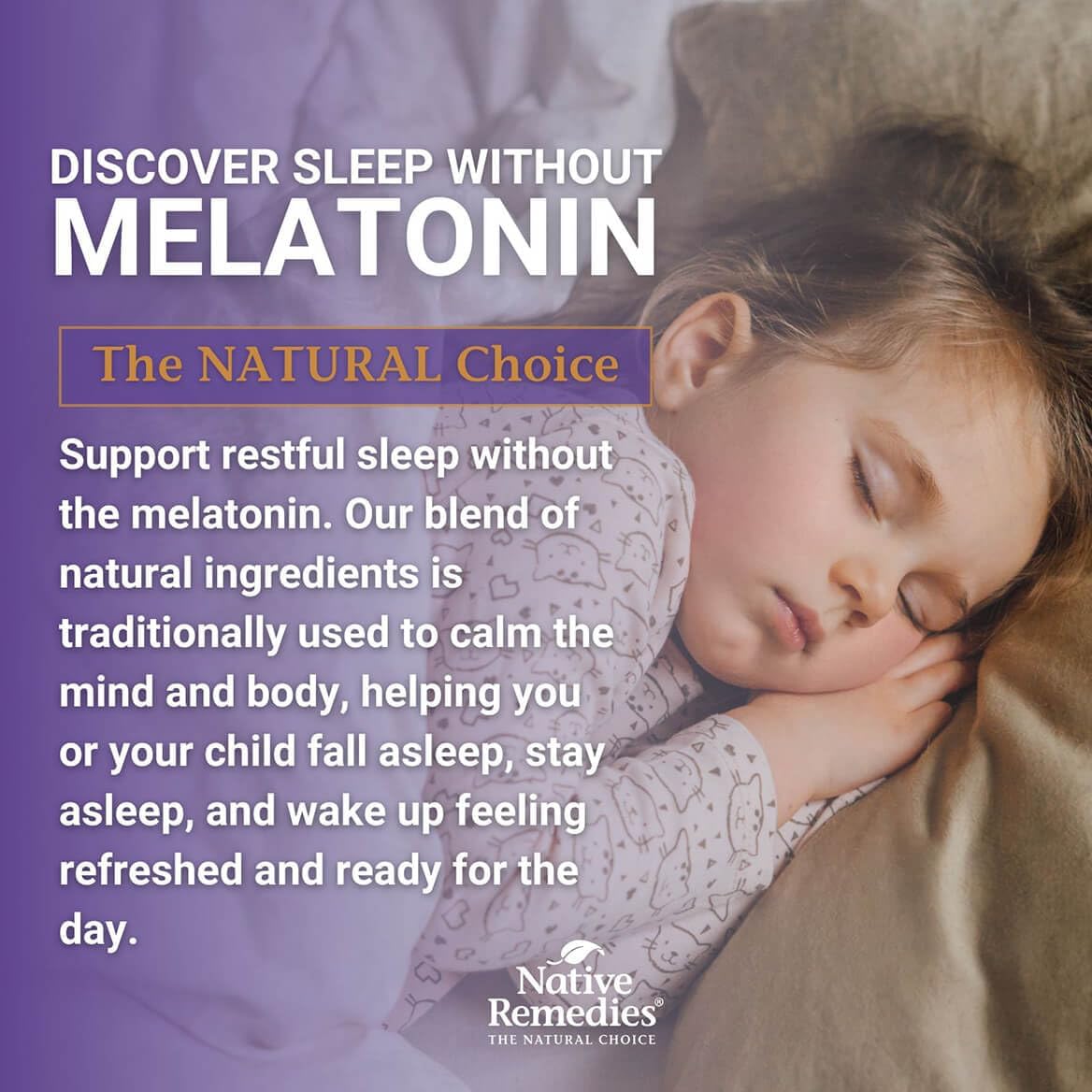 Native Remedies Melatonin-Free Sleep Gummies – Sugar-Free Herbal Formula with GABA, Magnesium, L-Theanine & Valerian – Sleep Aid Natural Support for Adults - 60 Calm Gummy Vitamins - Image 7