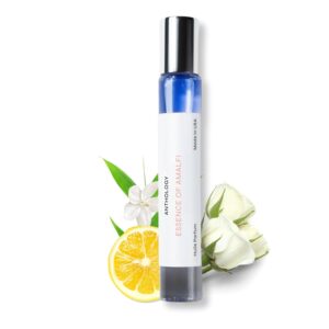 Anthology Essence of Amalfi Roll on Perfume Oil for Women 0.3oz 9 ML | Citrus, Green Apple, Jasmine & Cedarwood | Alcohol-Free, Travel size Rollerball Fragrance