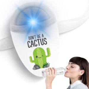 ULLA Drink Water Reminder, Smart Light for Water Bottle, Fits Most Bottles, Lights Up when Time to Drink, Hidrate Smart Water Bottle Reminder to Drink, Smart Hydration Reminder, Water Tracker – CACTUS