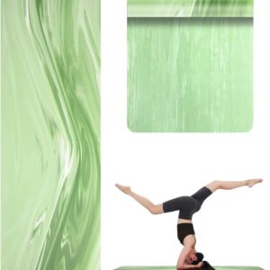 Natural Rubber Yoga Mat, Matte PU Material Extra Thick Yoga Mat Non Slip, Eco Friendly Fitness Exercise Mat for Women Men Kids, Workout, Yoga, Pilates and Floor Exercise
