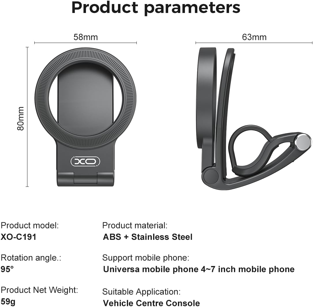 Magnetic Phone Holder for Car,Strong Non-Slip Car Phone Mount, Hands-Free Navigation for Car,Phone Holder for Car/Desk, Compatible with iPhone/Samsung and All Smartphones - Image 9