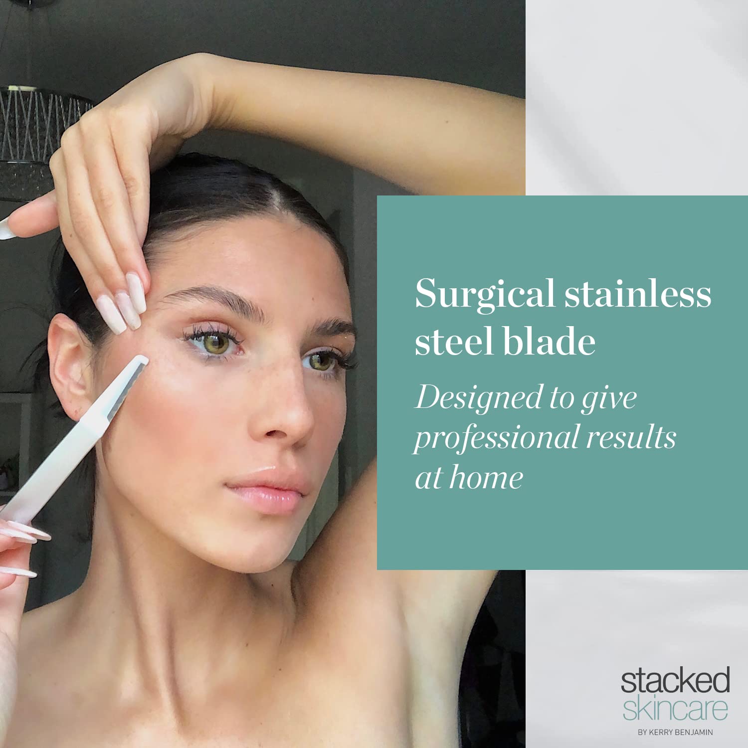 StackedSkincare Dermaplaning Replacement Blades - 3 Pack Face Razor Refills for Women, Peach Fuzz Remover and Exfoliating Tool, Fits StackedSkincare Dermaplane Tool - Image 6