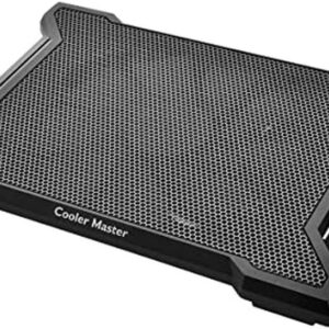 Cooler Master NotePal X-Slim II Laptop Cooling Pad ‘Silent 200mm Fan, Egonomic Design, Supports up to 15.6″ laptops’ R9-NBC-XS2K-GP