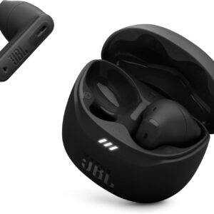JBL Tune Flex 2 – True Wireless Noise Cancelling Earbuds with JBL Spatial Sound and Smart Ambient Technology, 6 mics for Perfect Calls, up to 48Hrs of Playback, IP54 Dust & Water Resistant (Black)