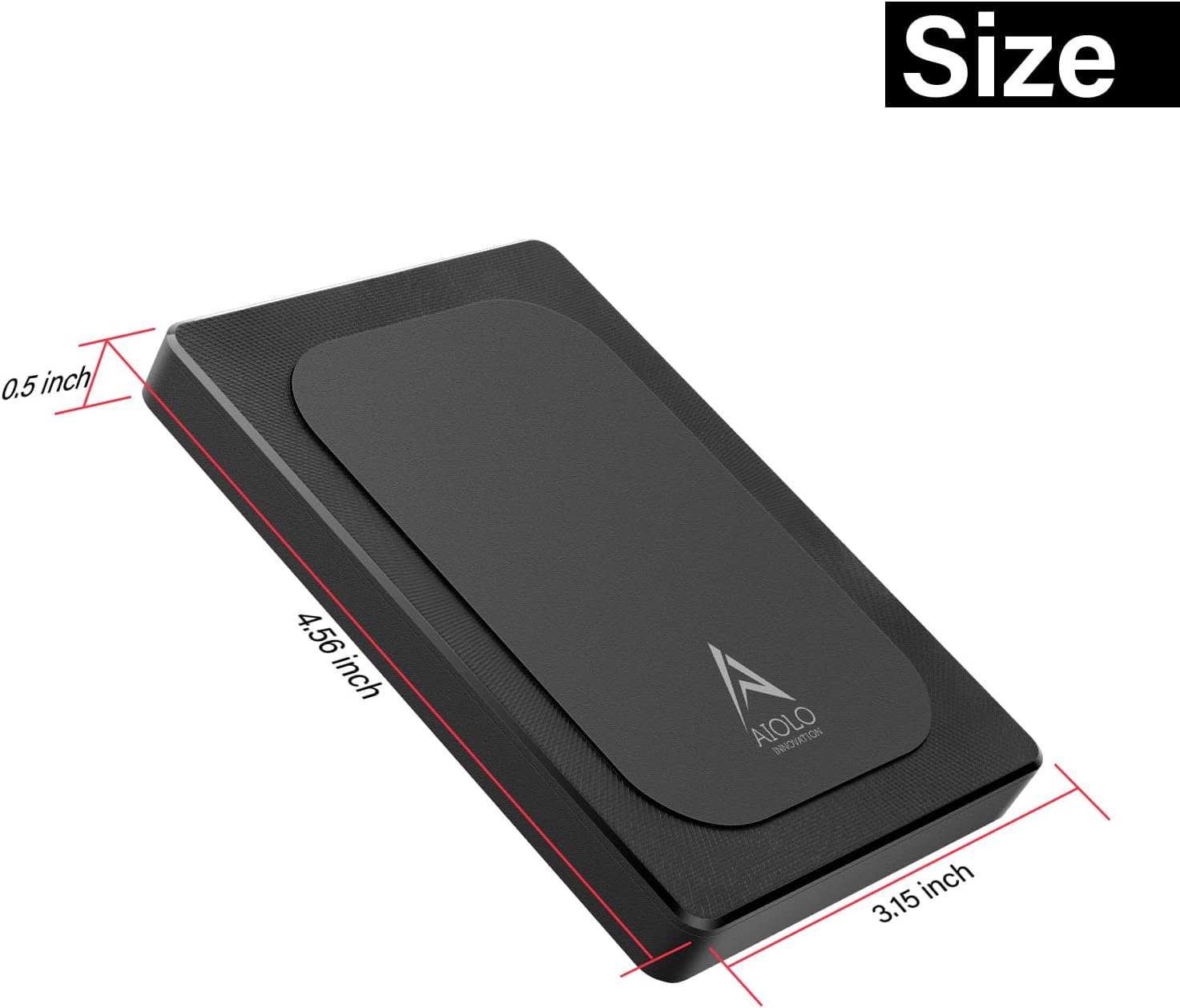 Aiolo Innovation 500GB External Hard Drive Ultra Slim Portable HDD-USB 3.0 for PC, Mac, Laptop, PS4, Xbox one,Xbox 360 HD-A4 - Image 2