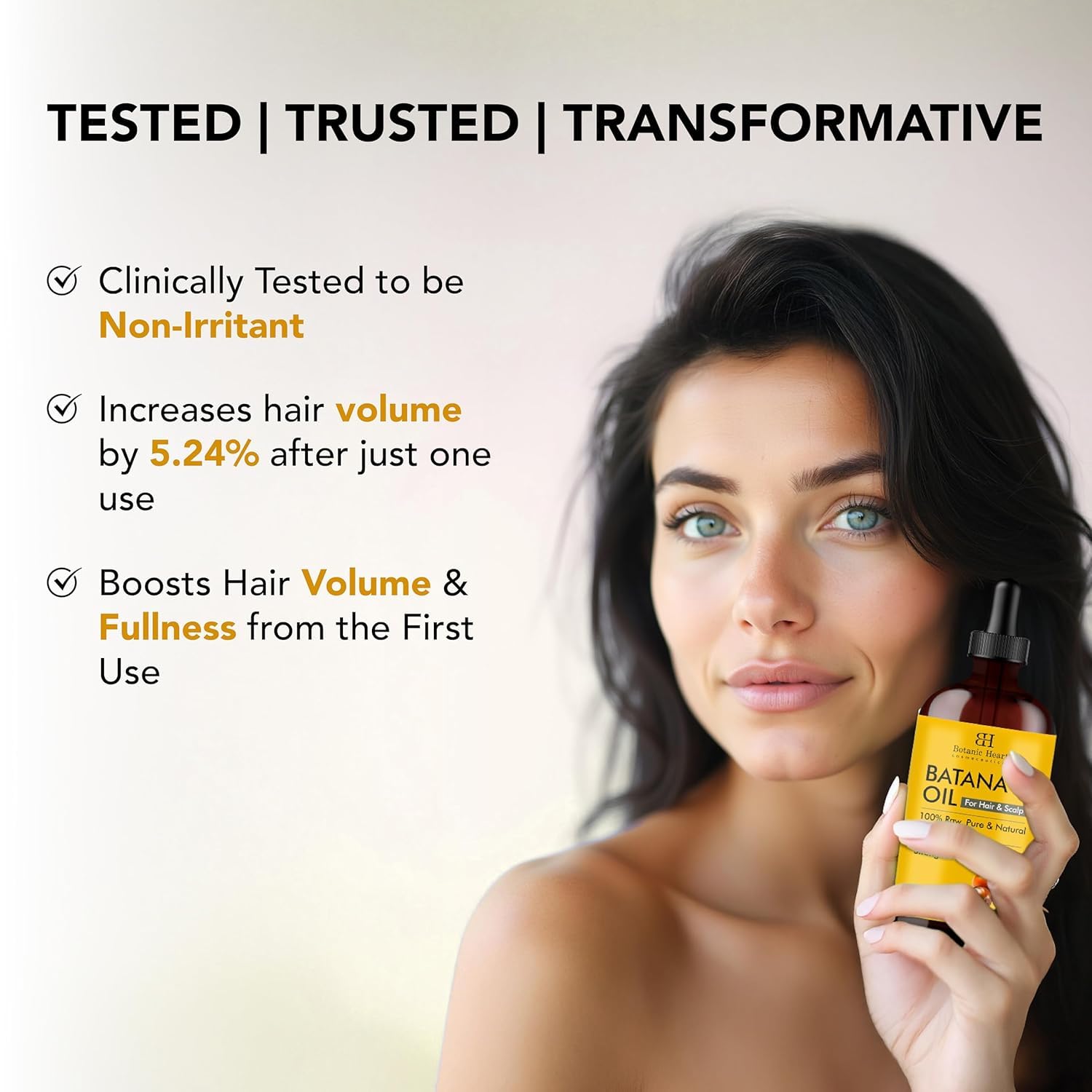 Botanic Hearth Batana Oil for Hair Growth & Hair Treatment Oils 4 Fl Oz | Dr Sebi Inspired, 100% Raw & Pure Batana Oil | Scalp & Hair Treatment for Thickness & Strength | All Hair Types - Image 2