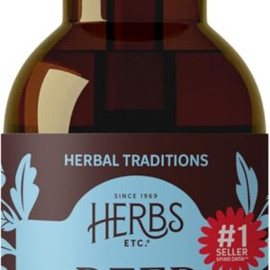 Herbs Etc. Deep Sleep Classic Liquid Extract – Holistic Rest Supplement for Restful Sleep – Chamomile, Lemon Balm Extract & Passionflower – Melatonin-Free, Gluten-Free – 4 fl oz (157 Servings)