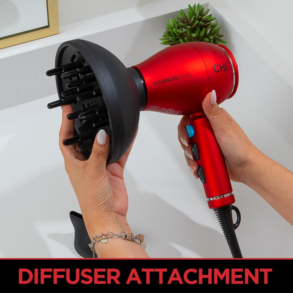 CHI 1875 Series Advanced Ionic Compact Hair Dryer, Blow Dryer For Ultra-Fast Hair Drying, Reduces Frizz & Increases Shine, 3 Heat + 2 Speed Settings - Image 3