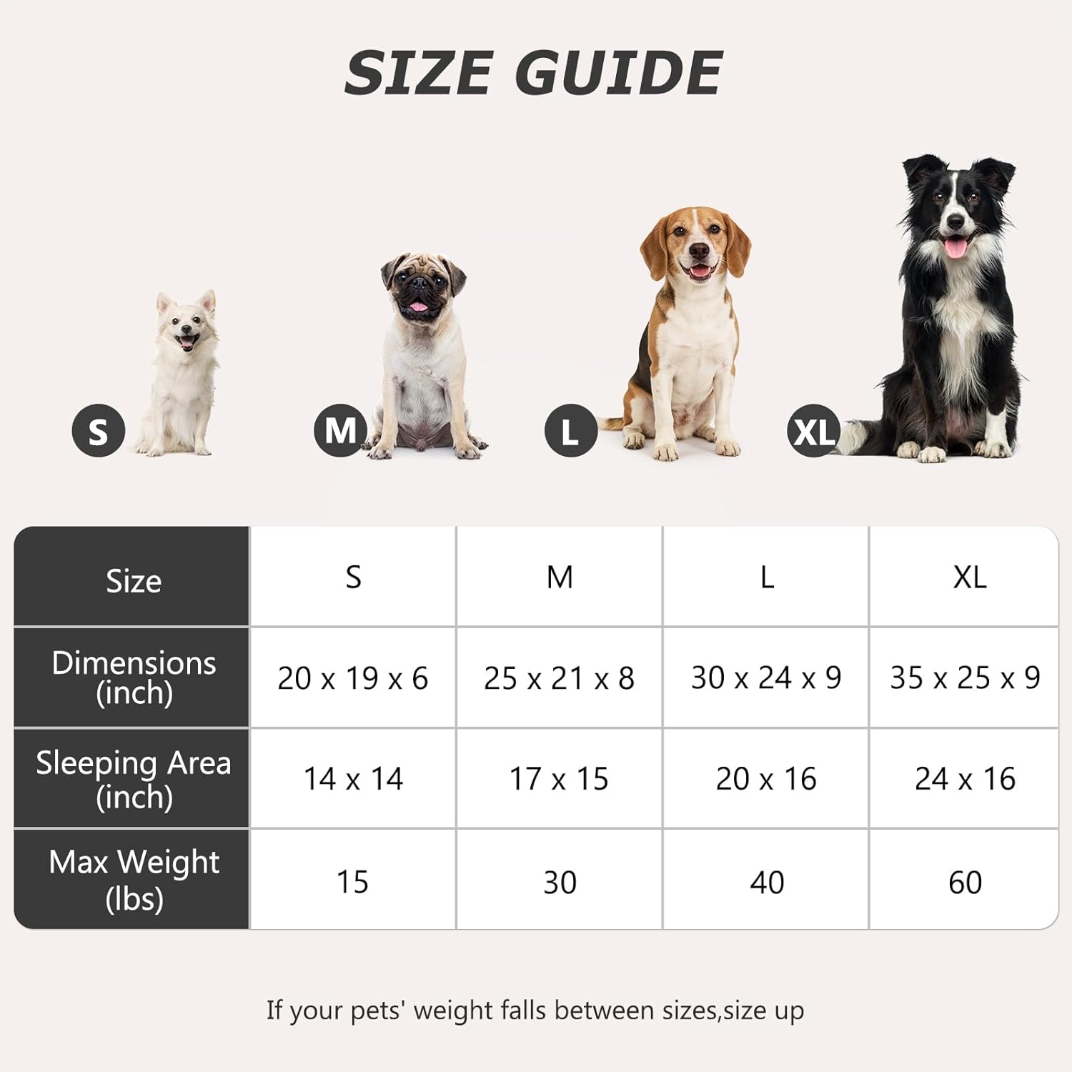 MIXJOY Dog Bed for Large Medium Small Dogs, Rectangle Washable Sleeping Puppy Bed, Soft Calming Cat Beds for Indoor Cats, Orthopedic Pet Sofa Bed, Anti-Slip Bottom with Multiple Size (20'', Grey) - Image 6