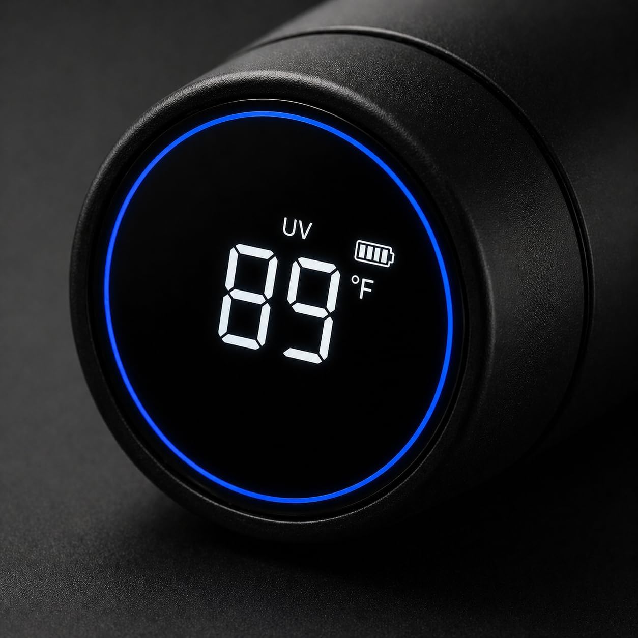 BeLive Smart Water Bottle 24oz – UV-C Self Cleaning, Temperature Display (°C/°F), Hydration Reminder, USB-C Rechargeable, Insulated Stainless Steel Bottle (Black) - Image 7
