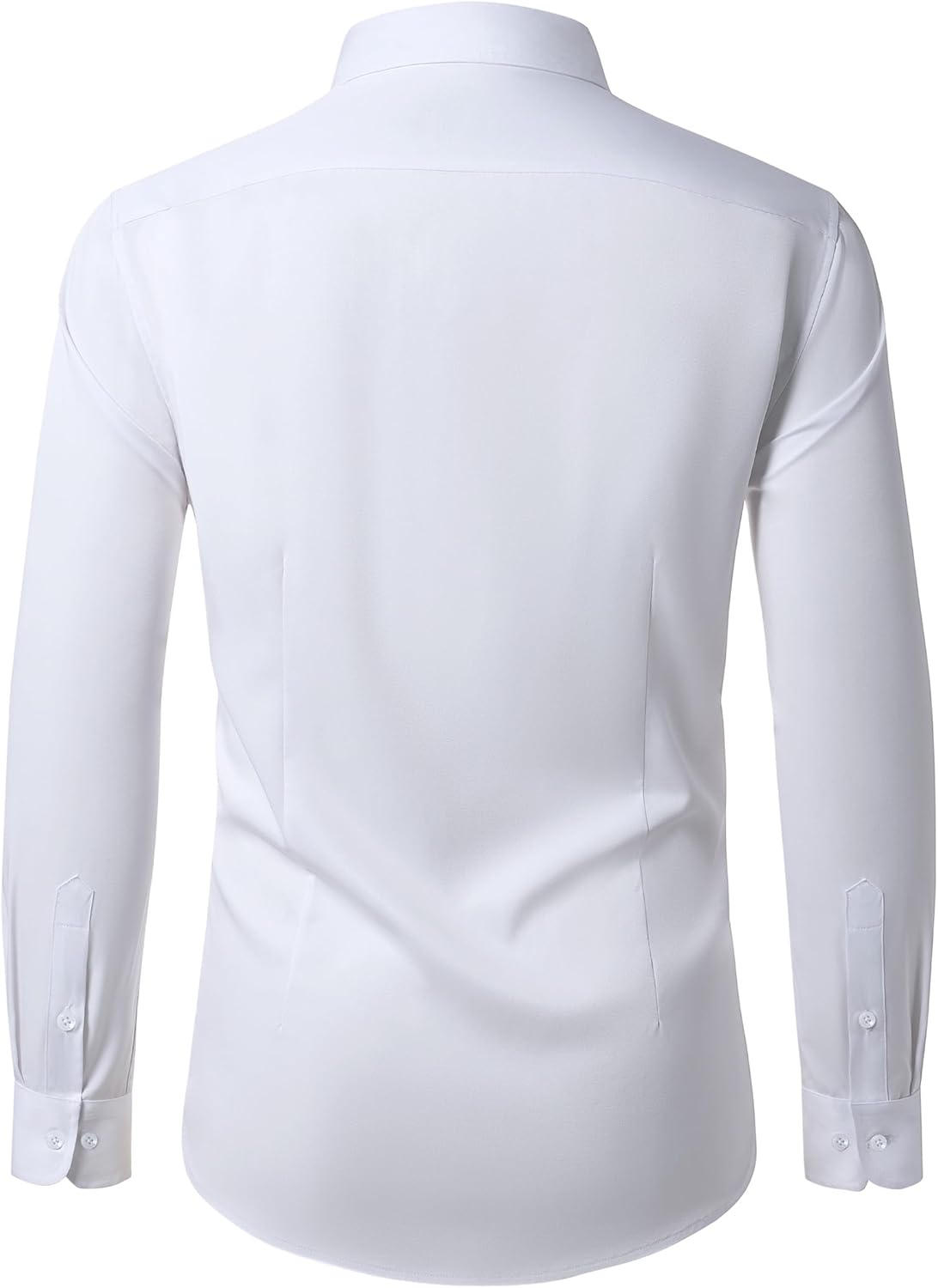 Men's Dress Shirts Long Sleeve Stretch Wrinkle Free Wedding Formal Business Button Down Shirt - Image 2