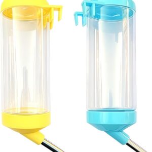 2 Pcs 16Oz Guinea Pig Water Bottle No Drip Small Animal Water Bottle, for Hamster/Small Pet/Bunny/Ferret/Hamster/Guinea Pig/Rabbit