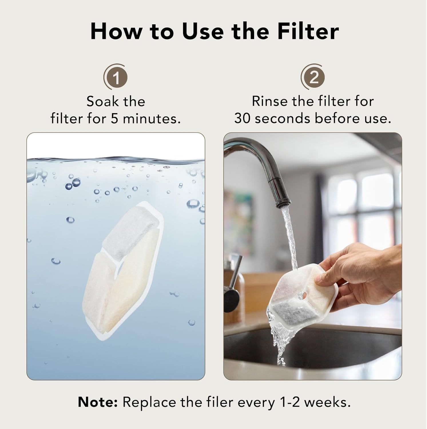 Smartoo 9 Packs Official Replacement Filters and 9 Packs Sponges for 152oz/4.5L Wireless Cat Water Fountain PTM-643 - Image 3