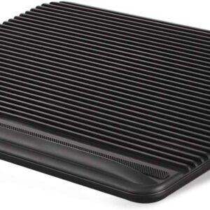 Laptop Cooling Pad, Coolertek USB Powered Laptop Cooler, 2 Blue Silent Big Fans, Height Adjustable Non-Slip Laptop Stand with Dual USB 2.0 Ports, Fits 11-17 Inch Notebook – Black (N2)