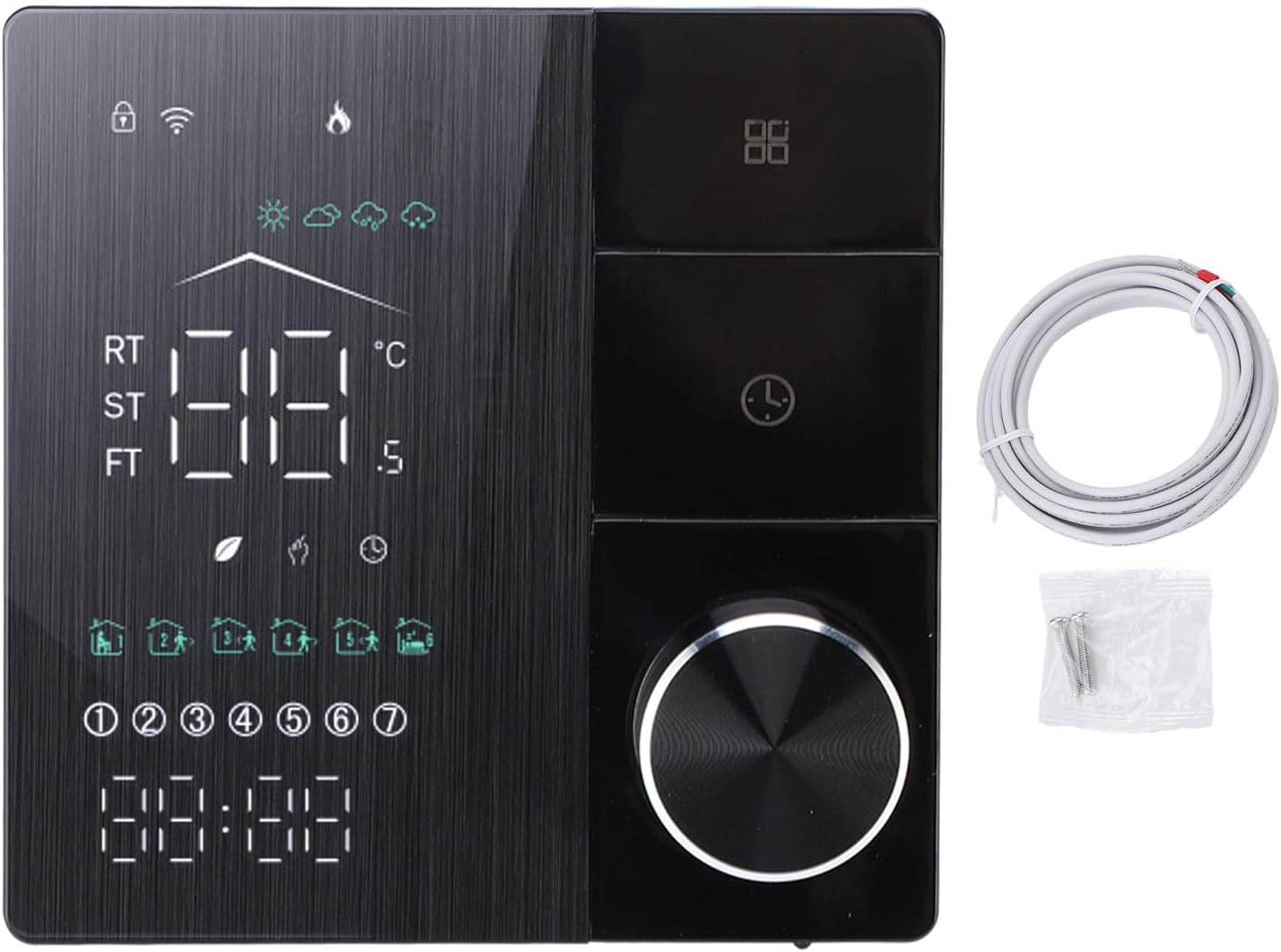 Smart Thermostat, Weekly Programming AI Learning Energy Saving Thermostat for Home Office Hotel - Image 9