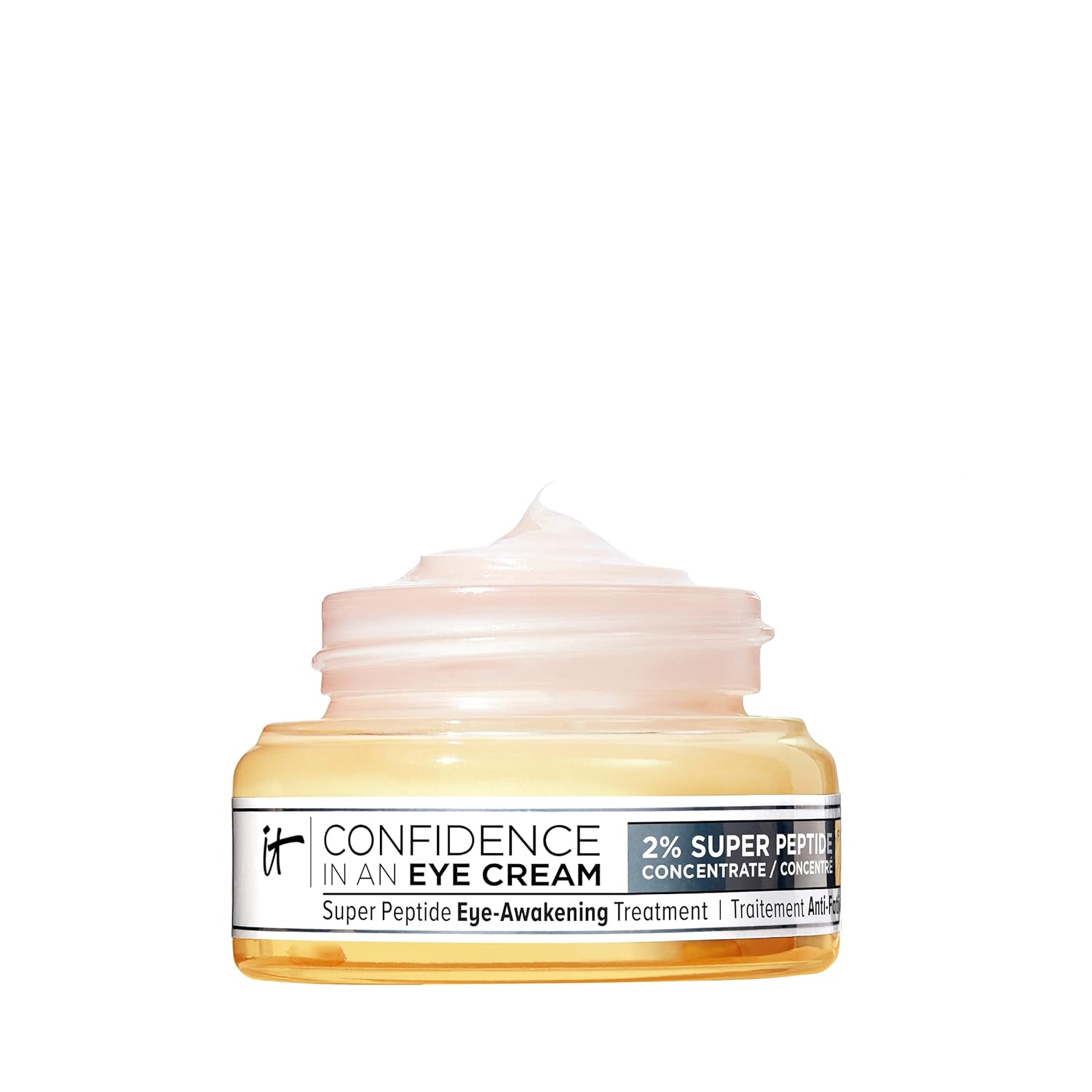 IT Cosmetics Confidence in an Eye Cream - Anti Aging Peptides Moisturizer, Dark Circles & Wrinkles, Lightweight 48H Hydration, 2% Super Peptide Concentrate, Smooth & Brighten Undereye, All Skin Types