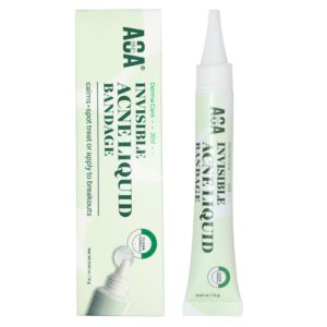 AOA Skin Invisible Acne Liquid Patch – Invisible Spot Treatment with Witch Hazel & Salicylic Acid, Liquid Pimple Patch, Clear Fits to Makeup | 0.42 Fl Oz, 12g